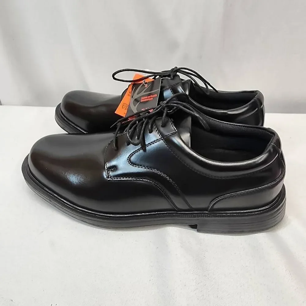 Deer Stags Men's 14 Times Round Oxford Black Leather Comfort Casual Shoes